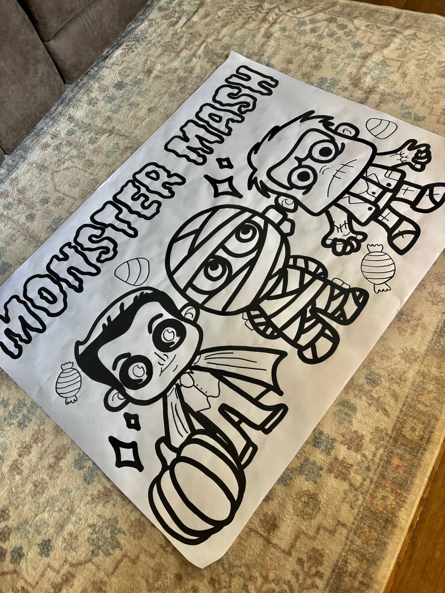 CUSTOM Coloring sheet banners