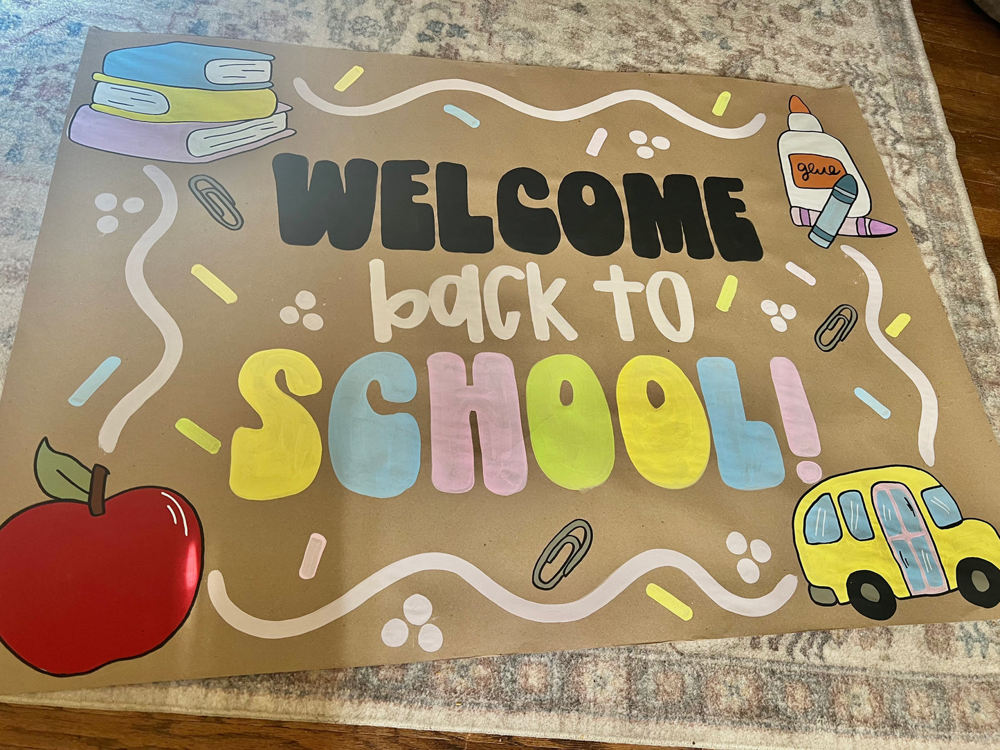 36” CUSTOM hand painted Banner - PLEASE ORDER 2 WEEKS in advance of your event date!