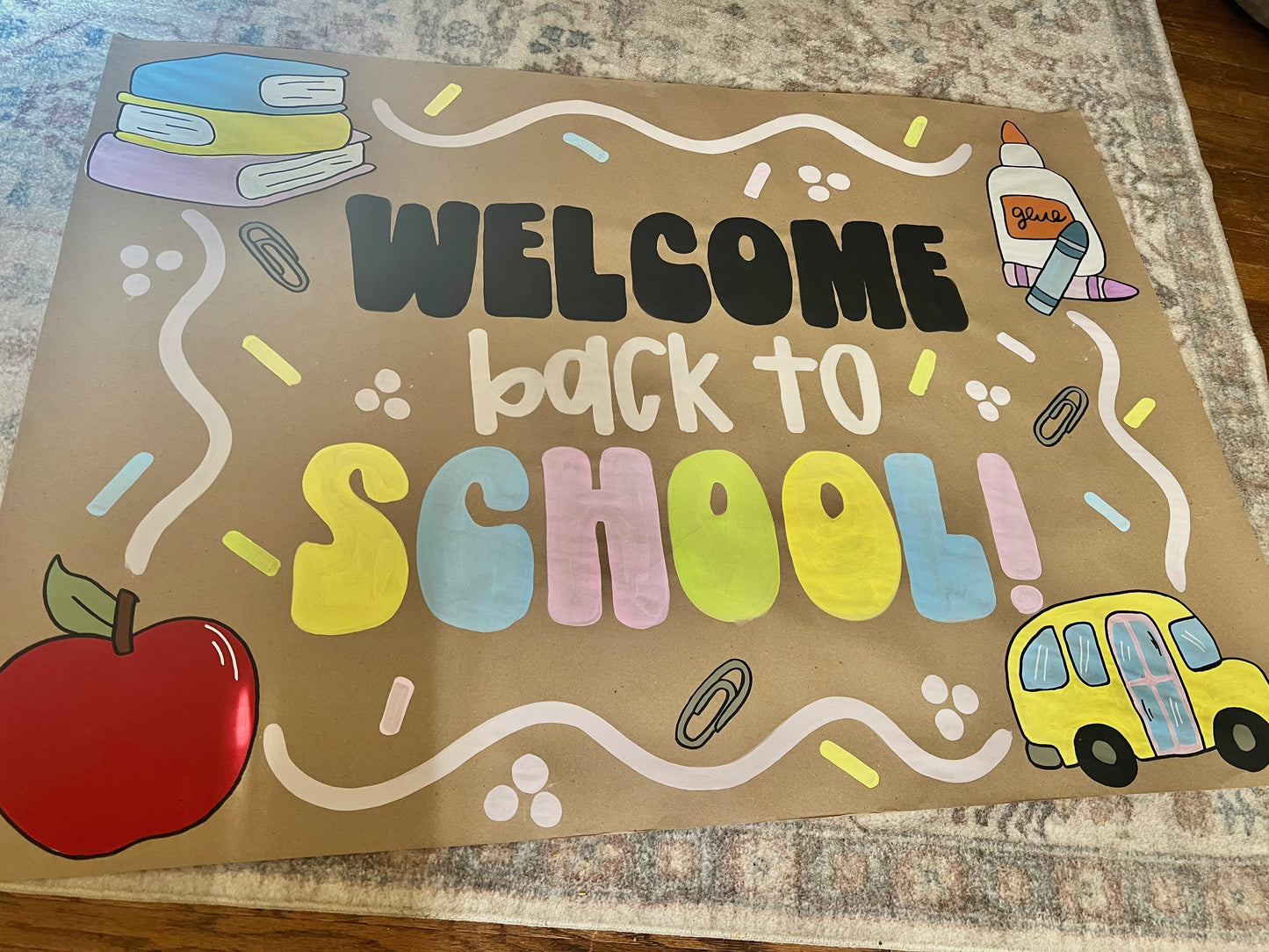 60” CUSTOM hand painted Banner - PLEASE ORDER 2 WEEKS in advance of your event date!