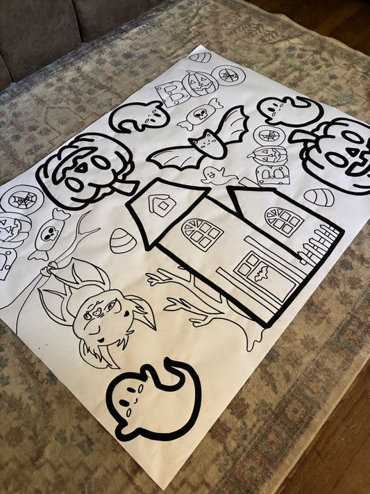 HALLOWEEN Coloring sheet banners