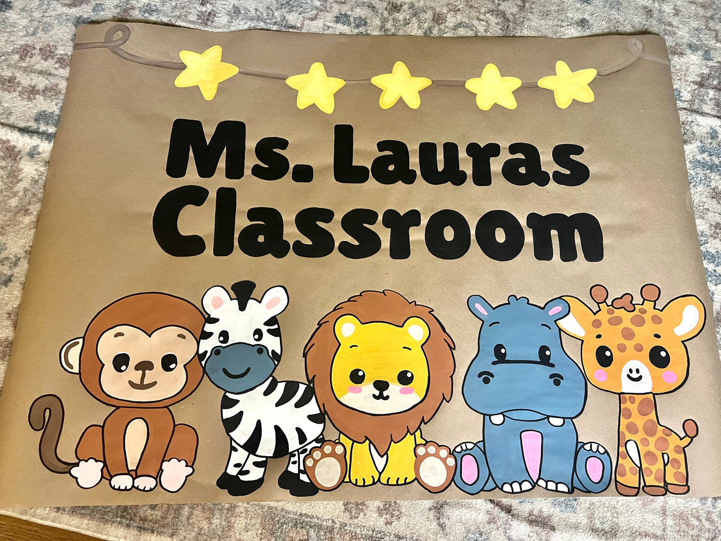 60” CUSTOM hand painted Banner - PLEASE ORDER 2 WEEKS in advance of your event date!