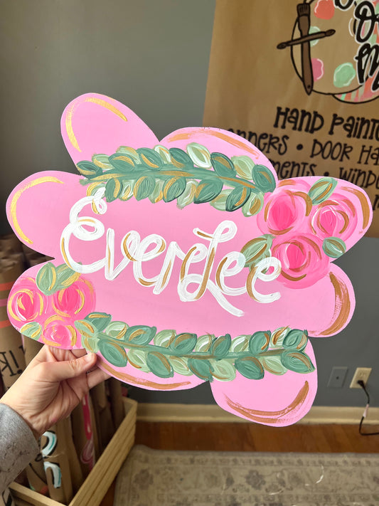 CUSTOM painted room sign