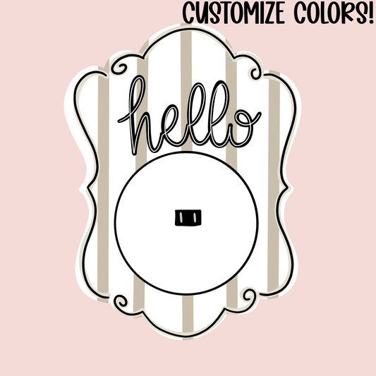 Interchangeable Door Hanger BASE - Style 2